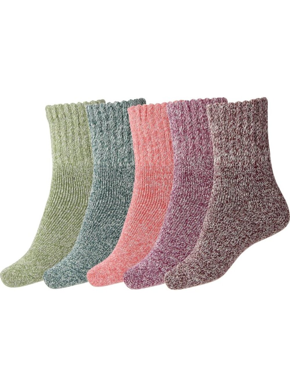 Cozy Thick Warm Wool Socks for Women - Fall & Winter Solid Color Styles